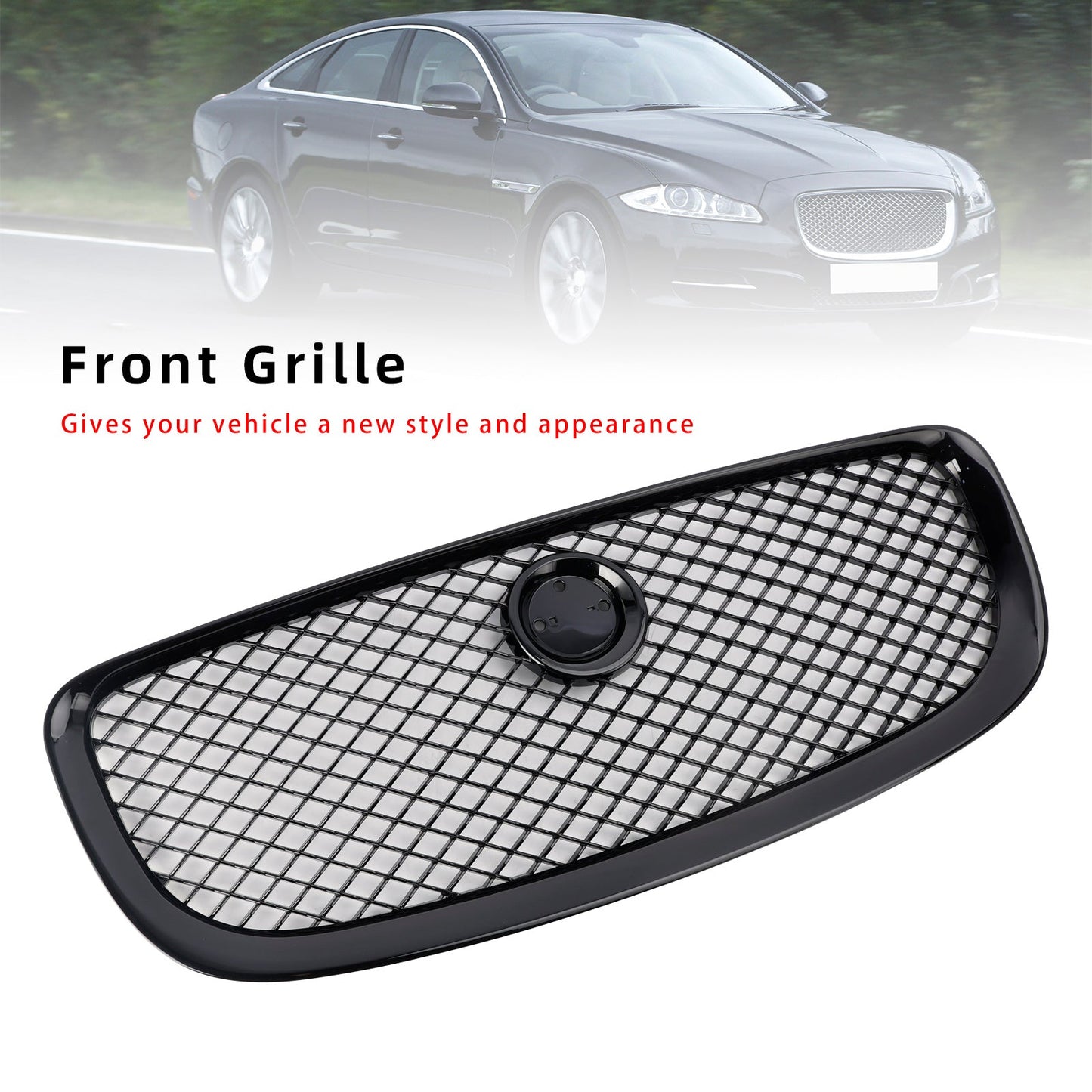 Griglia paraurti anteriore Jaguar XJ Gloss Black 2010-2015
