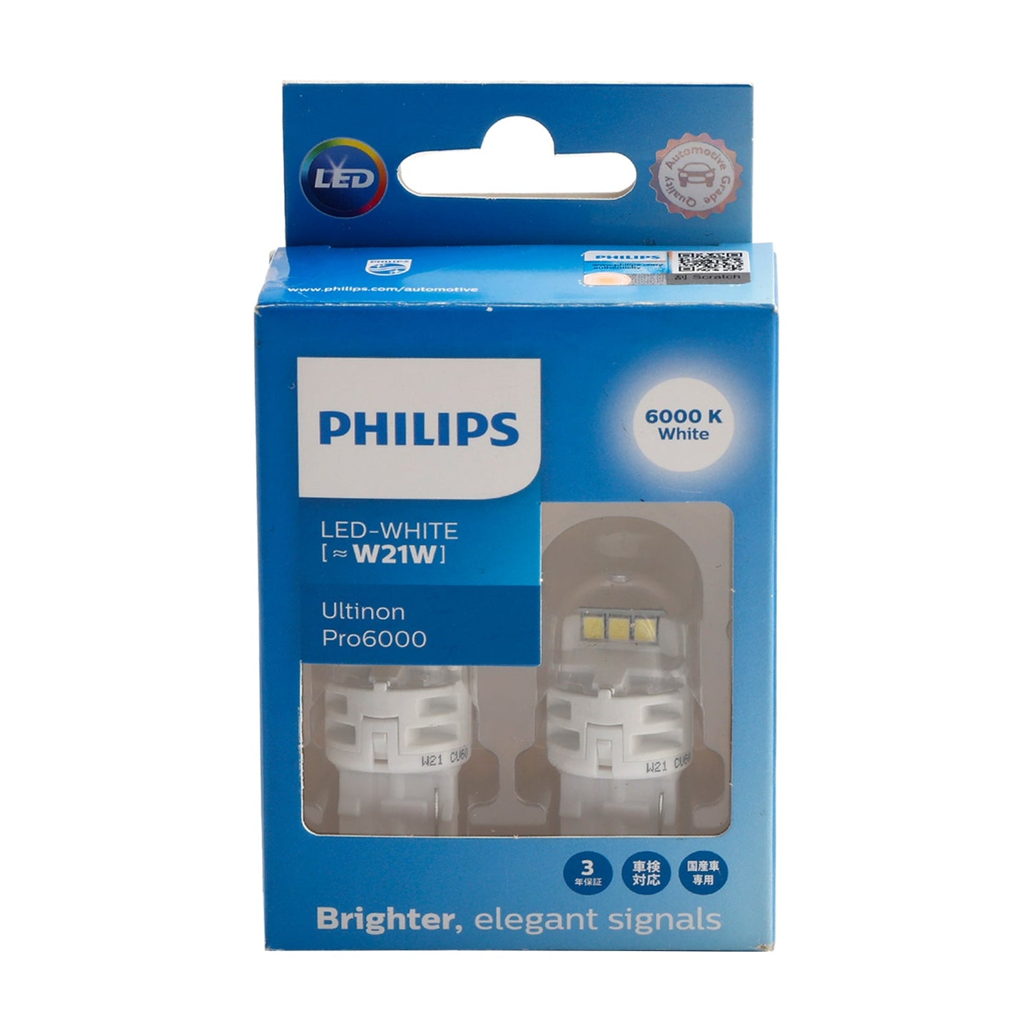 Luce auto LED-BIANCO Ultinon Pro6000 W21W 11065CU60 per PHILIPS