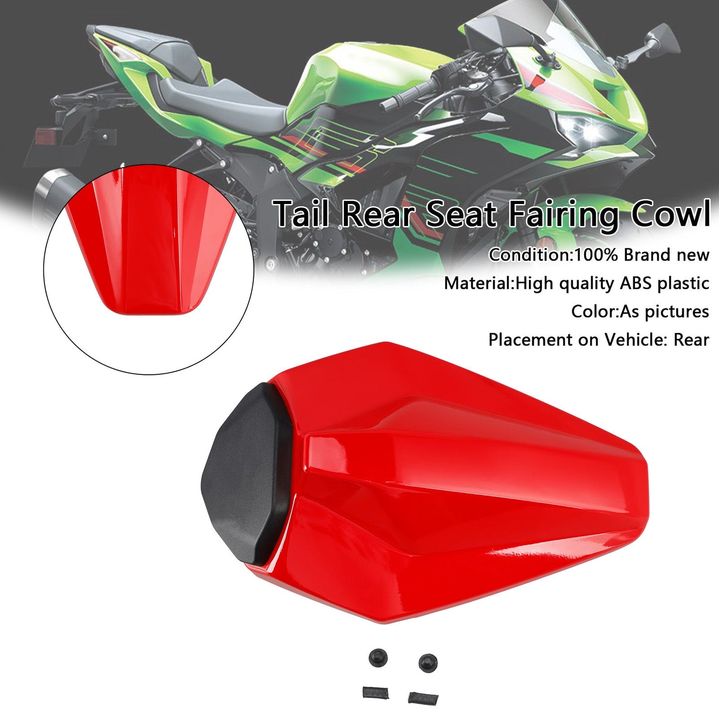 Carenatura posteriore per Kawasaki ZX6R ZX-6R Racing 2019-2025