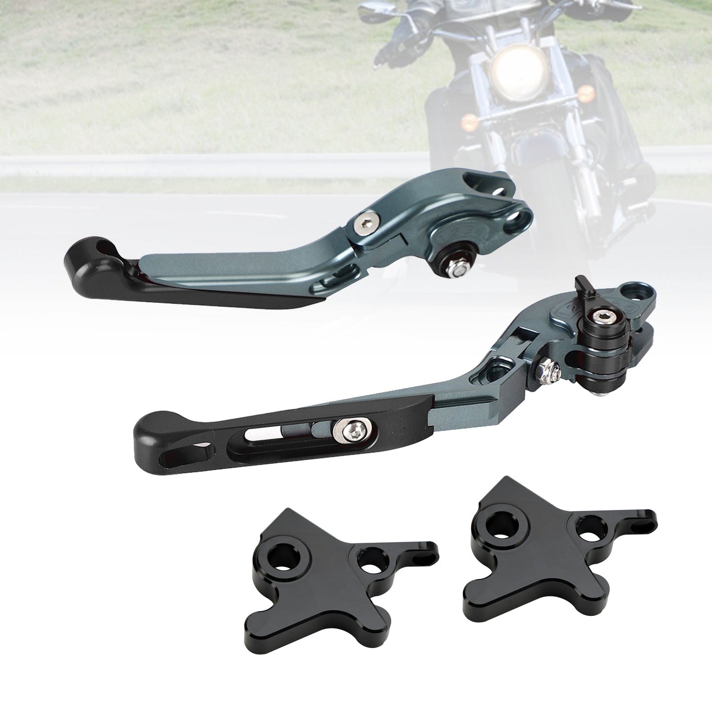 Leva freno frizione regolabile adatta per Piaggio MP3 300 16-18 MP3 350 18-19