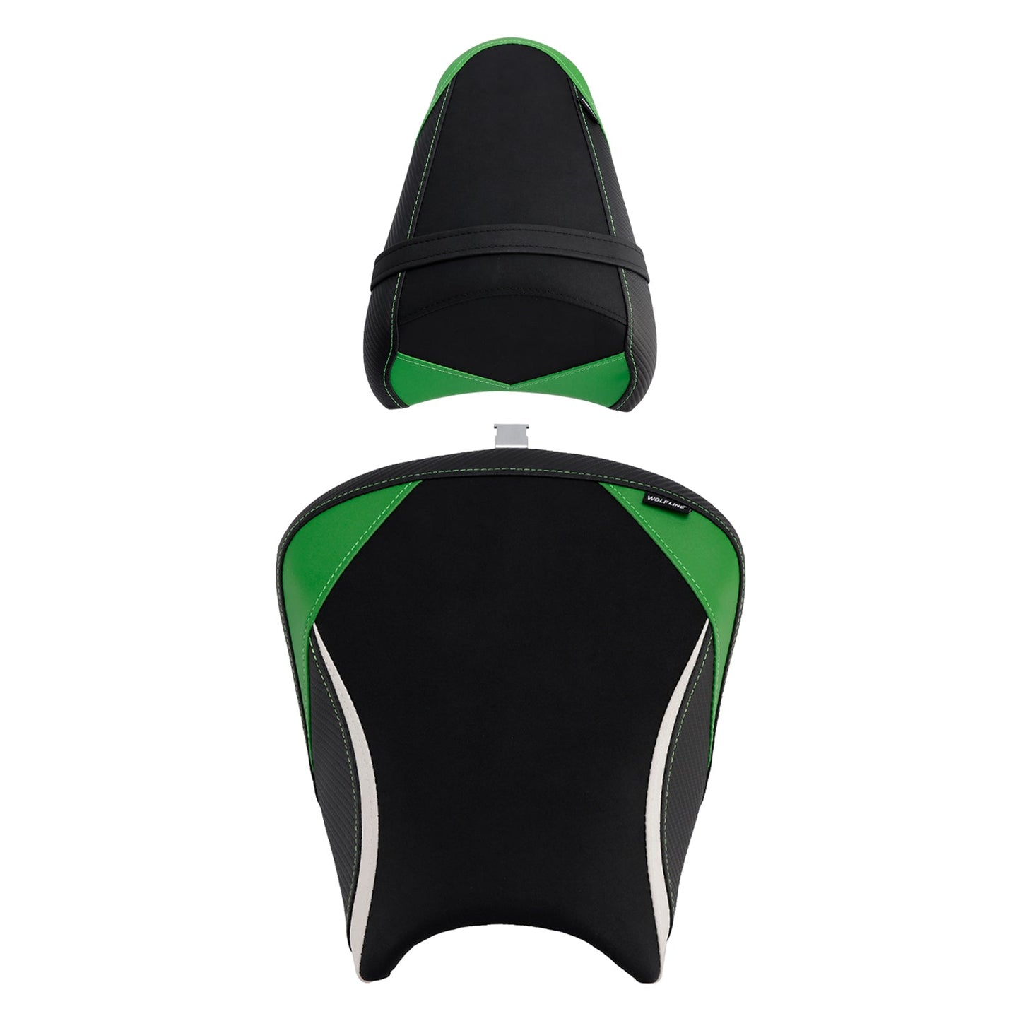 Cuscino posteriore bianco per sella conducente e passeggero per Kawasaki Ninja 650 Z650 2017-2025