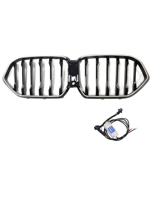 Griglia paraurti anteriore nera BMW X6 G06 M60i 2023-2025 con foro per telecamera