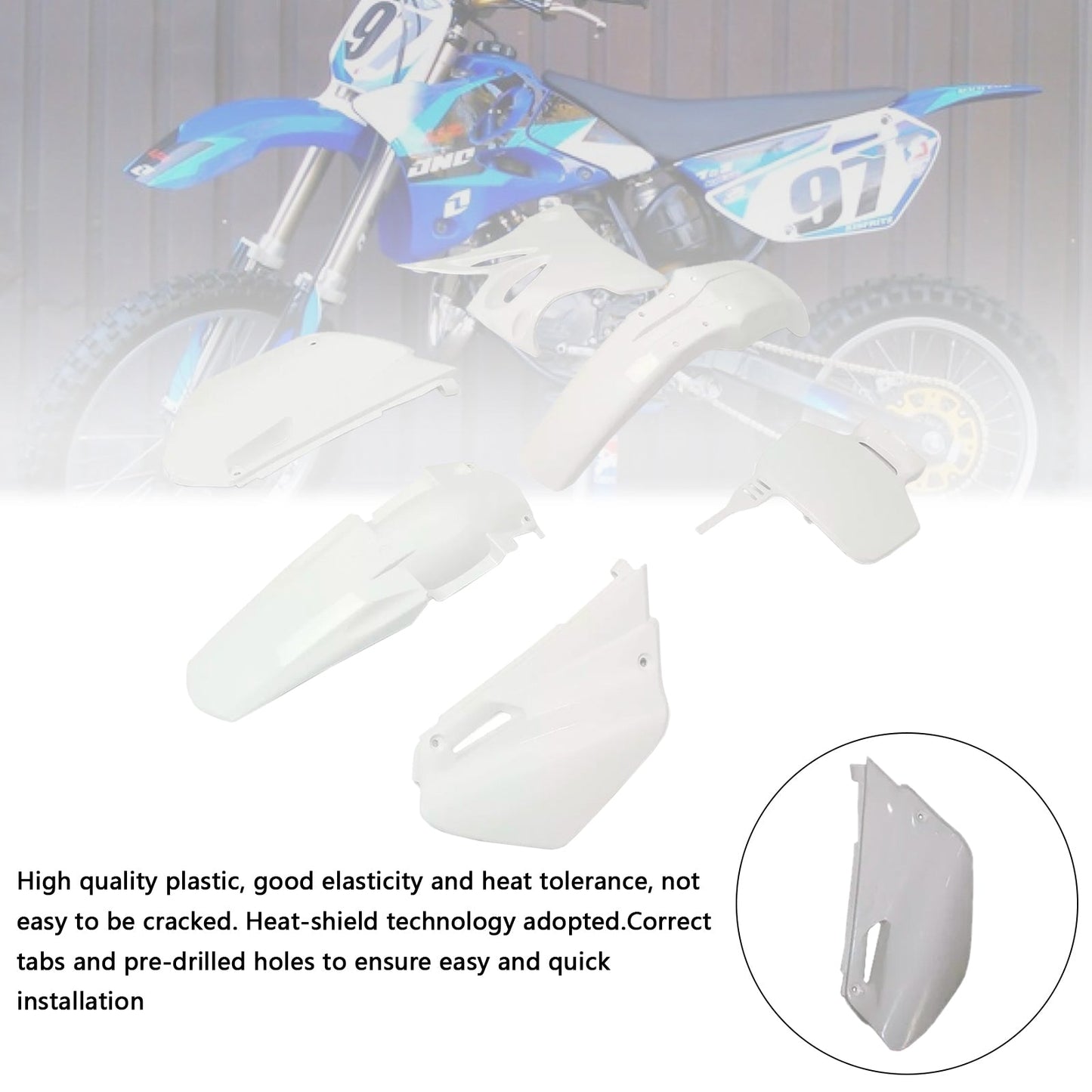 Kit di carenatura in plastica per parafango per Yamaha YZ85 2002-2014