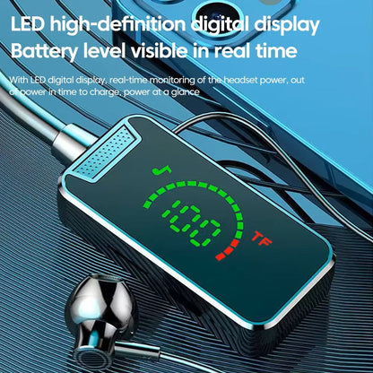 Cuffie Bluetooth con display digitale intelligente da 5,3 pollici per giochi, canto dal vivo e ritorno in cuffia.
