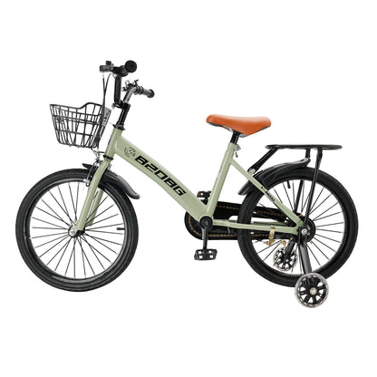 18 pollici di biciclette per bambini in bicicletta per bambini per età 7-9 anni con ruote ausiliarie