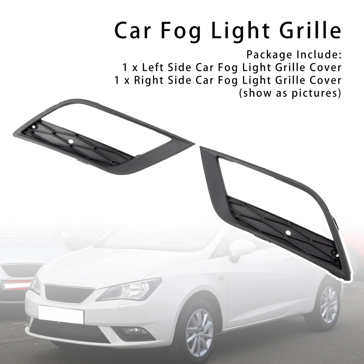 Griglie fendinebbia paraurti anteriore Seat Ibiza MK4 2013-2016 6J0853665F 6J0853666F