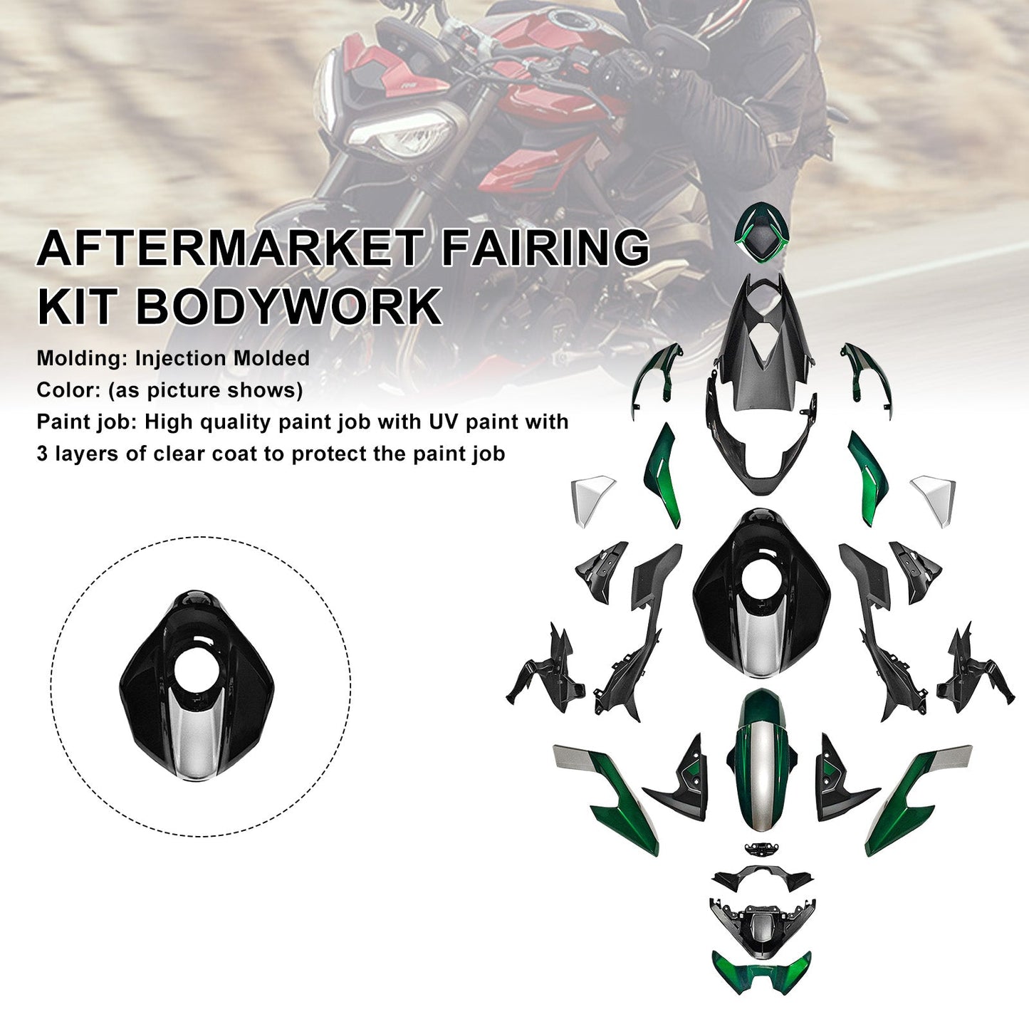 Kit di carene stampate a iniezione per Street Triple 765 R/RS 2023-2025