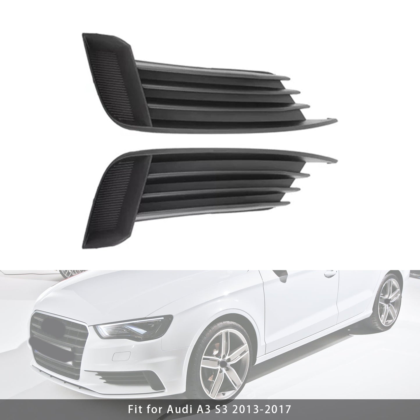 Griglie fendinebbia paraurti anteriore Audi A3 S3 2X 2013-2017