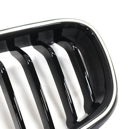 Griglia anteriore a rene nera lucida BMW Serie 3 F30 Berlina 2012-2019 51137263481 51137255412