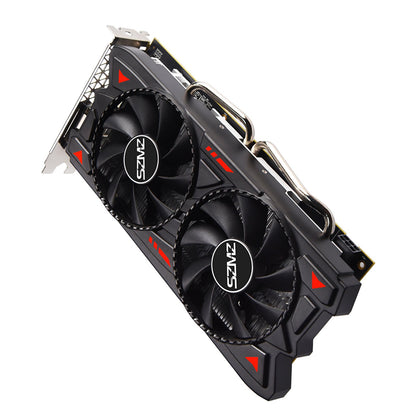 Scheda grafica indipendente RX580 8G con doppia ventola Scheda di illuminazione per computer desktop