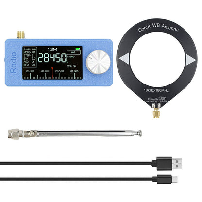 Ricevitore radio portatile SI4732 0,5-108 MHz LSB AM FM Mini tascabile per tutte le bande