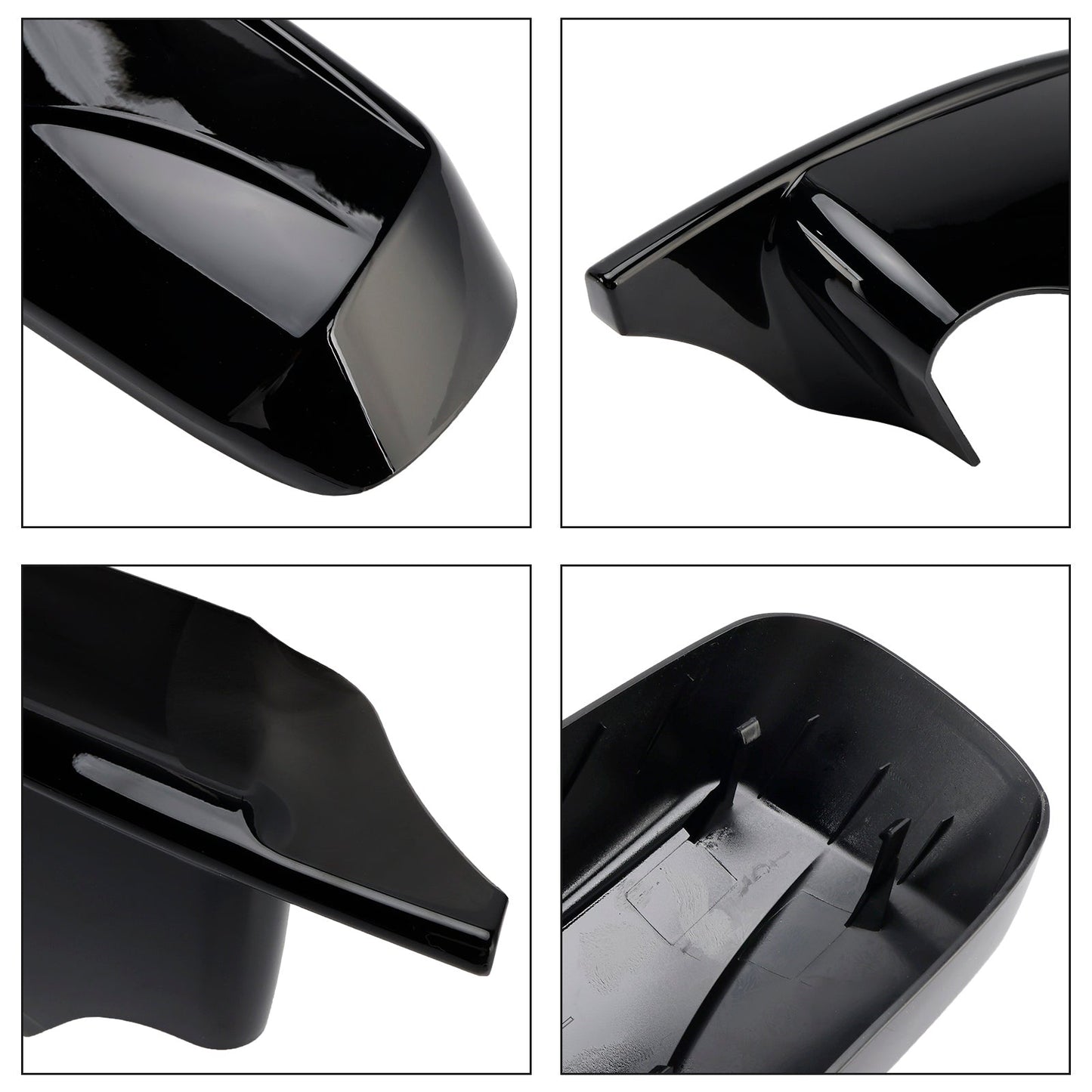 2 pezzi Copri specchietti laterali per auto stile M per BMW E46 Berlina E39 4DR 1998-2005