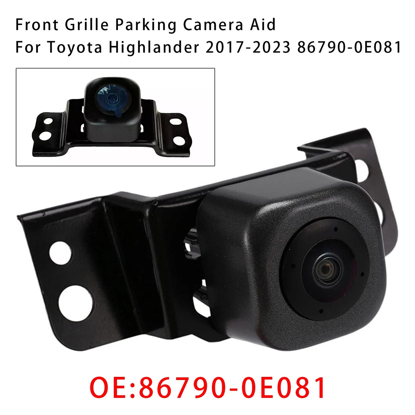 Telecamera di parcheggio per griglia anteriore Toyota Highlander 2017-2023 86790-0E081
