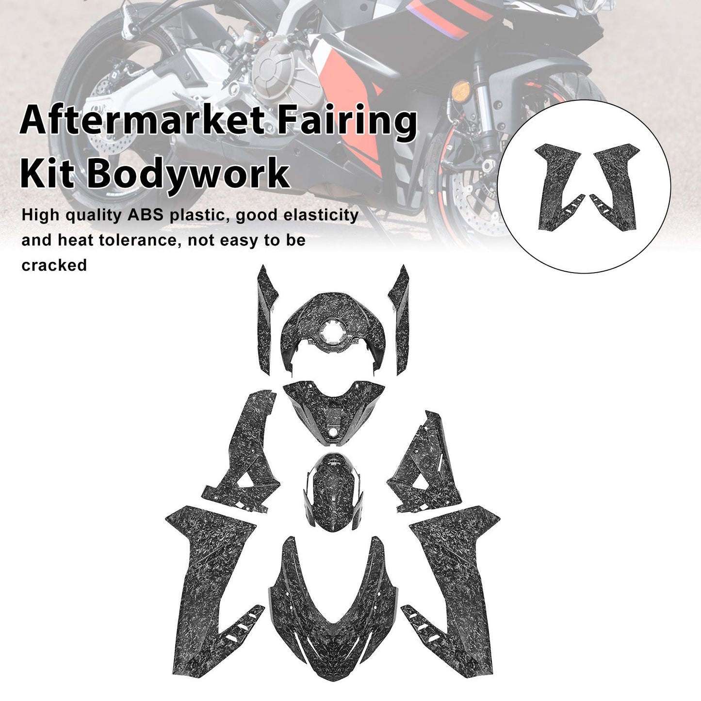 Kit carenatura in plastica ABS a iniezione per Aprilia RS457 2024-2025