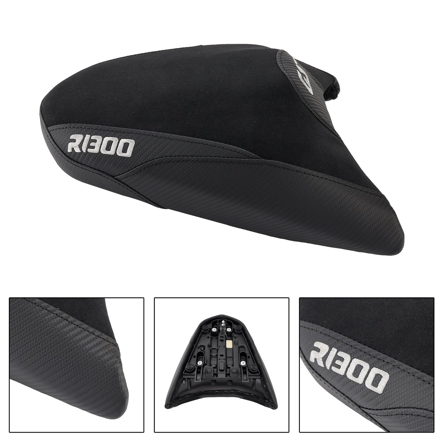 Cuscino passeggero posteriore per BMW R1300GS 2024-2025, in poliuretano piatto, blu e bianco