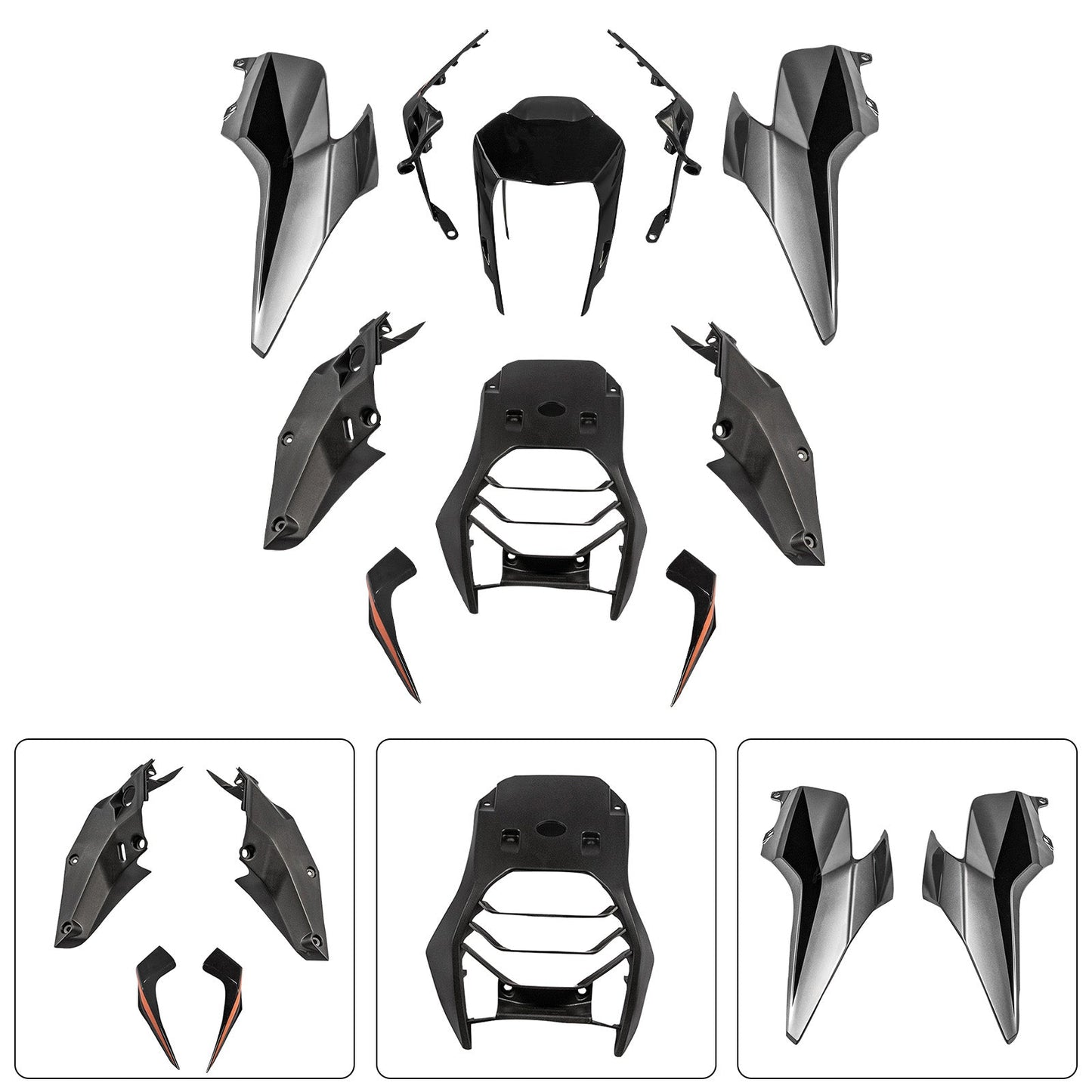 Kit di carene in plastica stampata a iniezione per Honda 390 Duke 2017-2023