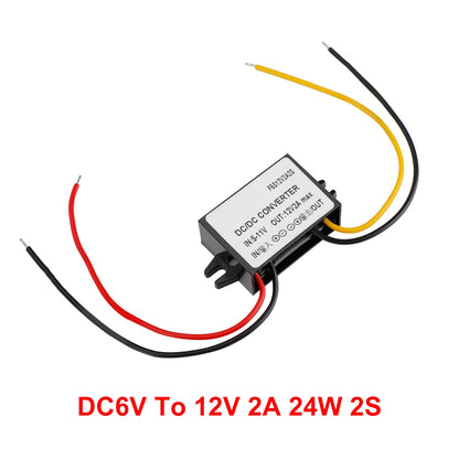 Convertitore regolatore di alimentazione per auto DC-DC 6V-12V 2A 24W Step Up impermeabile