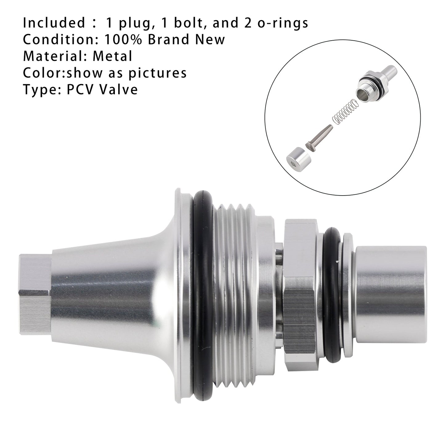 BMW 740i (I&amp;IL) (3.0L biturbo) F01 2011-2012, set di valvole PCV N54 di ricambio aggiornate 11127565284