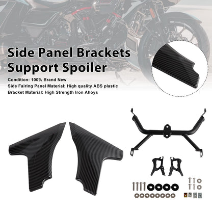 Staffe di supporto per spoiler per pannelli laterali Harley Road Glide CVO/SE FLTRXSE 2023 2024-dopo