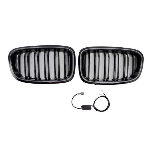 Griglia anteriore a doppio rene per paraurti BMW Serie 1 F20 F21 2012-2014 (2 pezzi) 551137239021