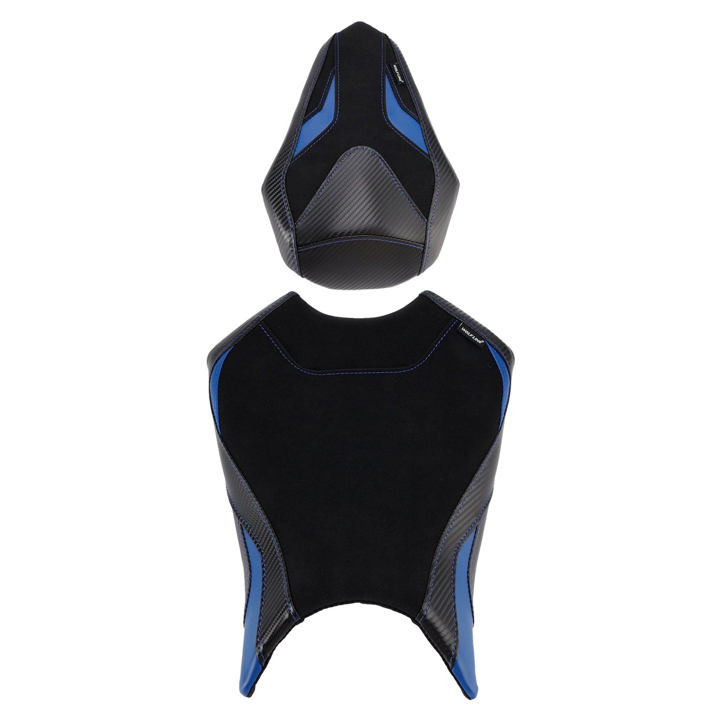 Kit cuscini passeggero Raider anteriori e posteriori blu per Honda CBR250RR 2017-2024 2023