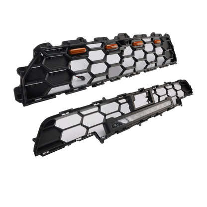 2024+ Toyota 4Runner TRD PRO Paraurti anteriori Griglia W/Light Bar Nero