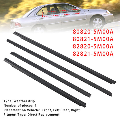 Guarnizione di tenuta Nissan Sentra 4 pezzi 2001-2006 80820-5M00A 82821-5M00A