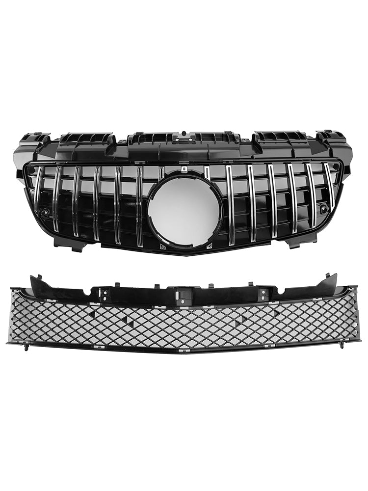 Griglia anteriore superiore inferiore cromata pre-restyling Mercedes-Benz SLK-Class R172 SLK55 2011-2016 adatta per Mercedes SLK-Class R172 SLK55