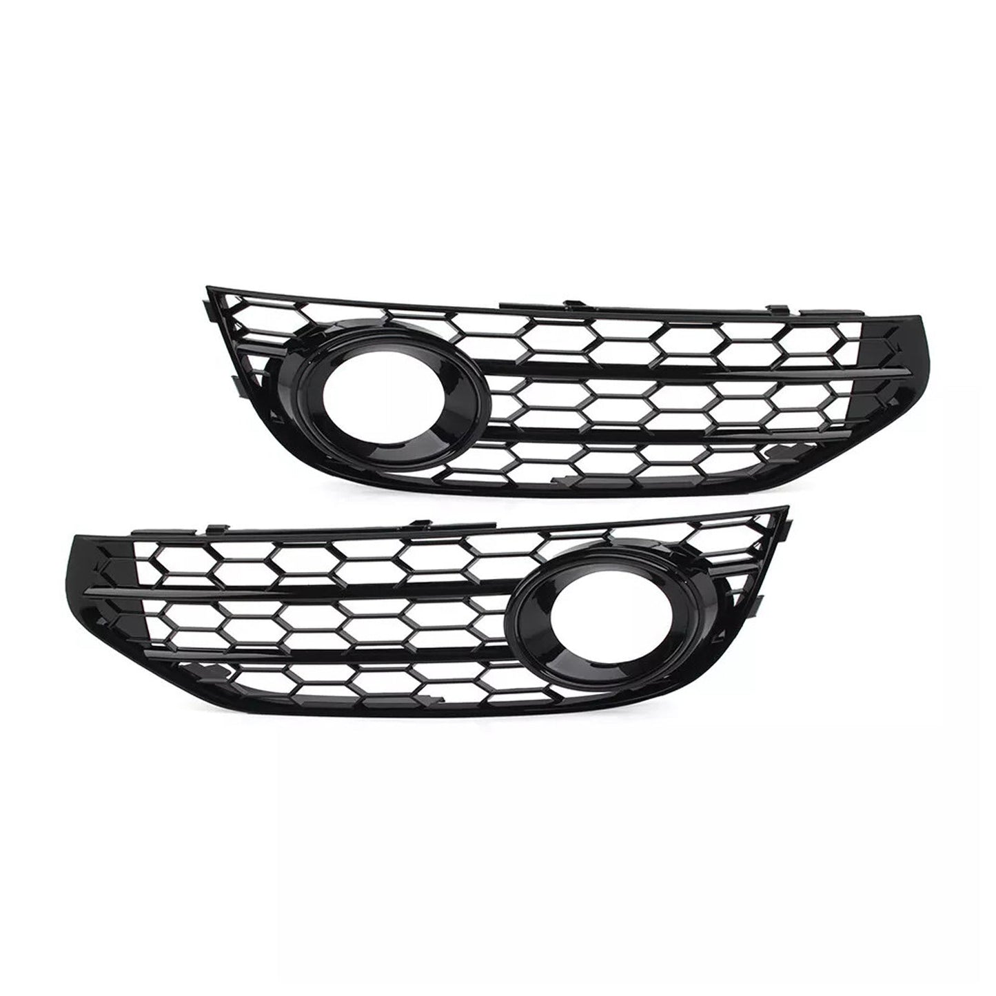 Griglia fendinebbia a nido d'ape per paraurti anteriore Audi A4 Allroad B8 2010-2015, nera