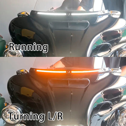 2014+ Touring Electra Glide Street Glide Ultra Limited Luce di direzione a LED Rivestimento parabrezza