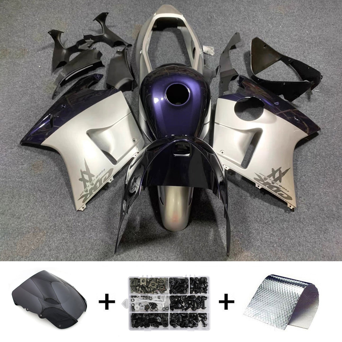 Kit di carene in ABS stampato a iniezione per Honda CBR1100XX SuperBlackBird 1996-2007