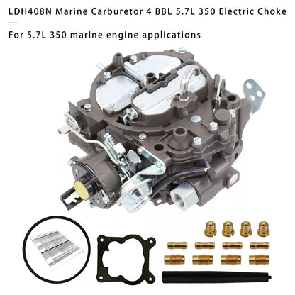 Carburatore marino LDH408N 4 BBL 5.7L 350 Starter elettrico