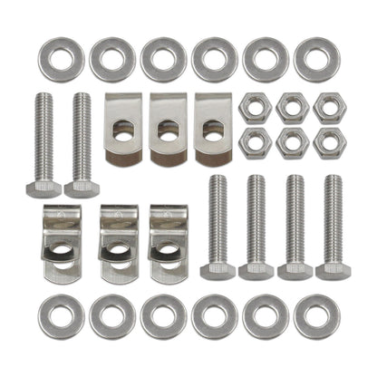 Kit tubo carburante intrecciato in acciaio inossidabile FLEX, 2.2L/2.4L l4, Chevy HHR 2006-2010, fissaggio rapido QFF0015SS