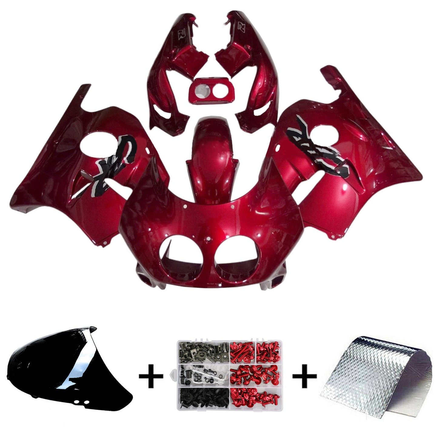 1990-1998 Honda CBR250RR MC22 Kit carenatura iniezione Carrozzeria Plastica ABS