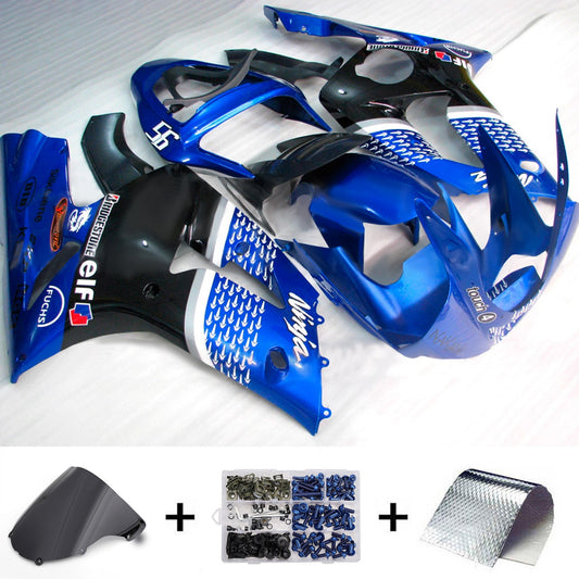 Kit carenatura iniezione in plastica ABS adatto per Kawasaki ZX6R 636 2003-2004