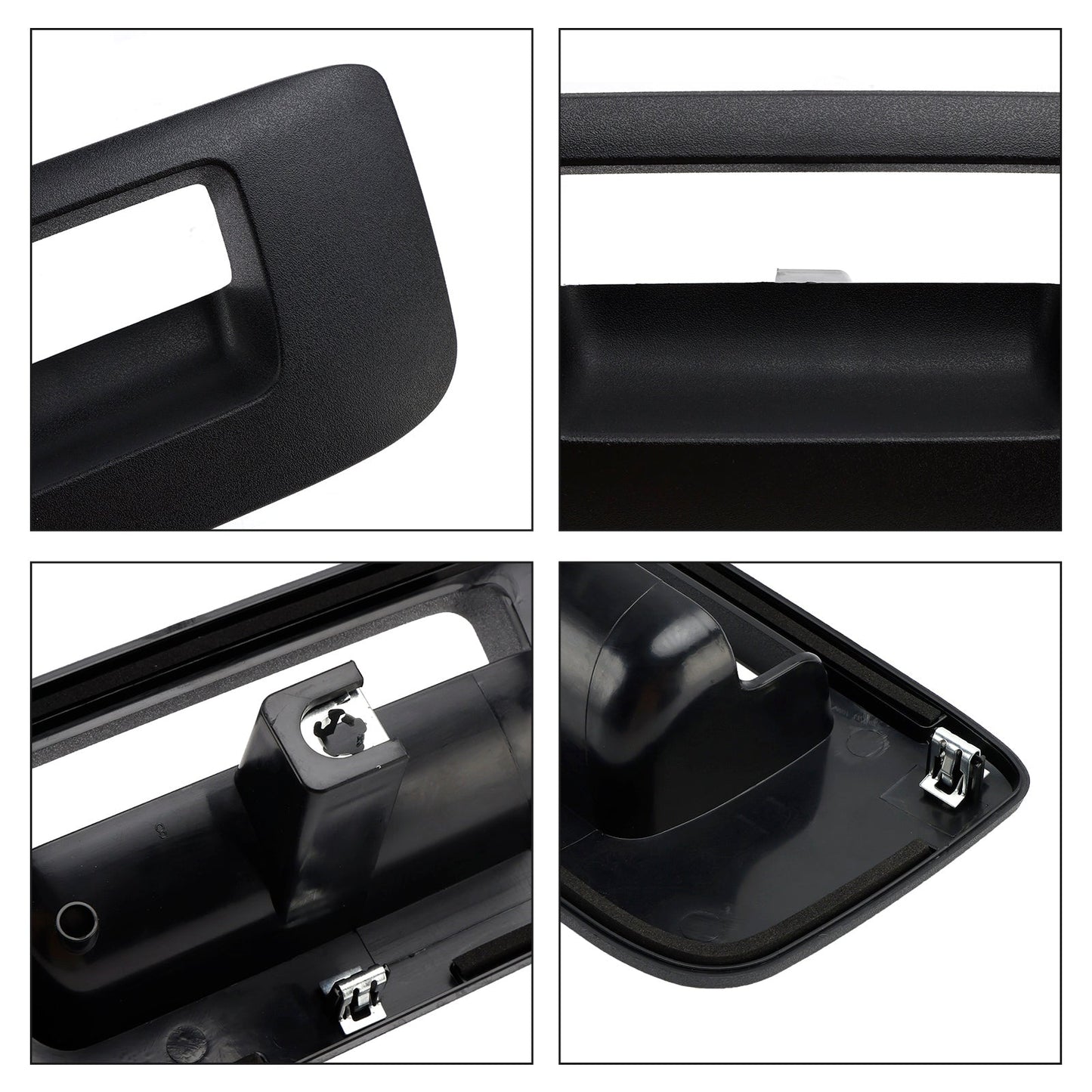 Set di 2 maniglie per portellone posteriore esterne nere per Chevrolet Silverado 1500 2007-2013