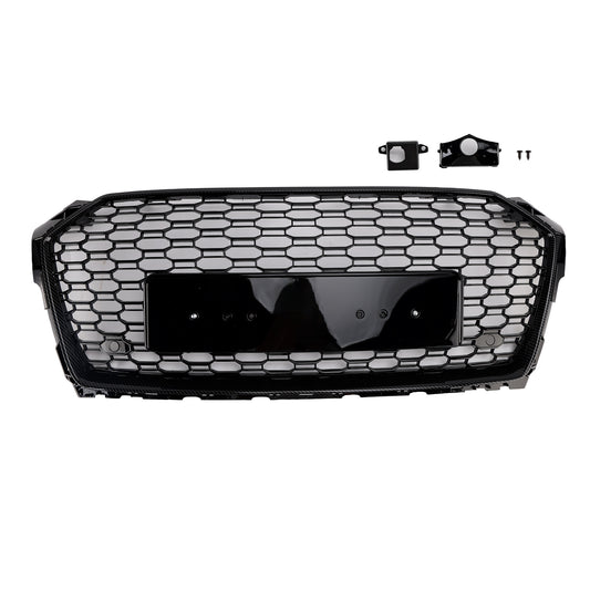 RS5 Style Sport Front Honeycomb Grill Grille Per Audi A5 S5 B9 2017-2019