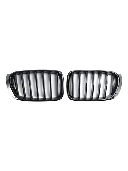 Griglia per rene paraurti anteriore nera lucida adatta per BMW X3 X4 F25 F26 2014-2017