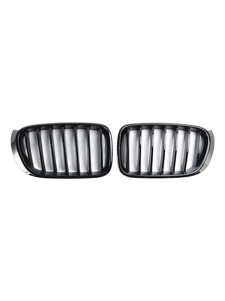 2014-2017 BMW X3 F25 Facelift Nero lucido Paraurti anteriore Griglia a rene 51117338571
