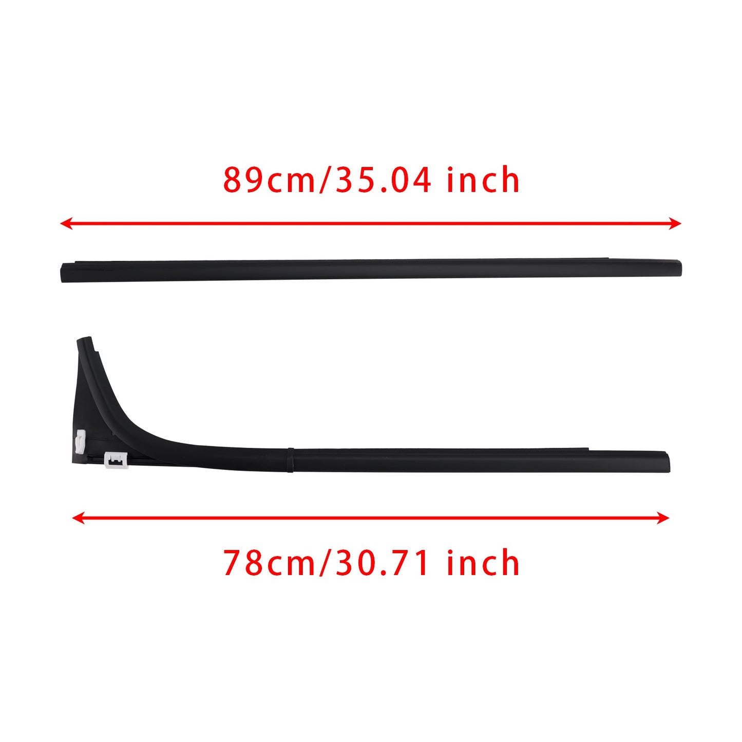 4 pezzi di guarnizione interna ed esterna per porta per Mazda BT-50 Pro Pick Up 2012-2019