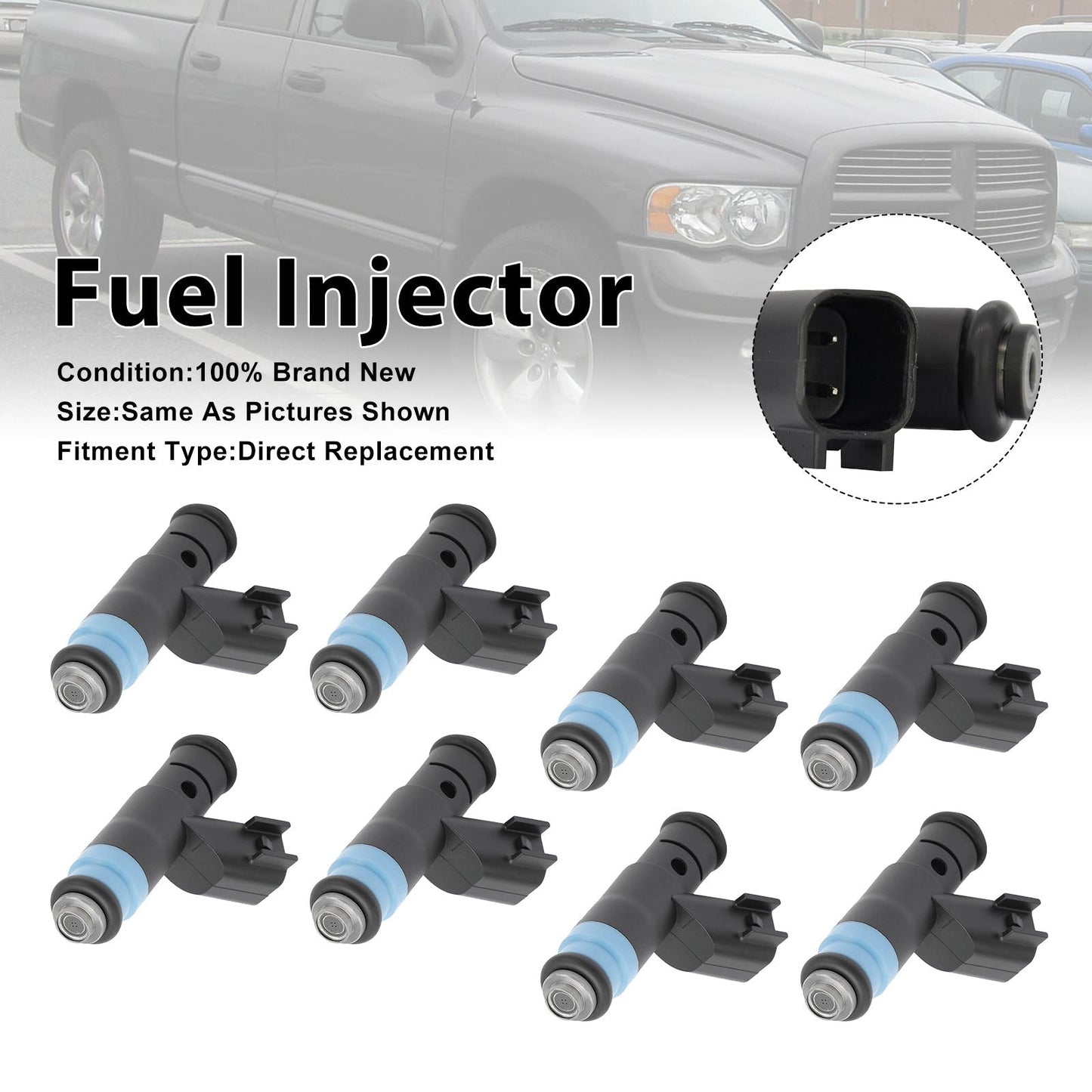 2003 Per Dodge Ram 1500 5.7L V8 8 iniettori di carburante FJ655