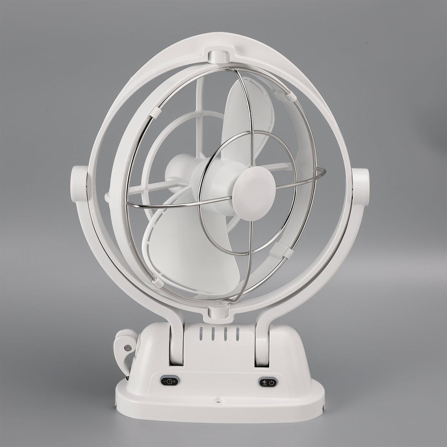 Ventola a basso consumo con rilevamento automatico 12V/24V per barche e camper, colore bianco