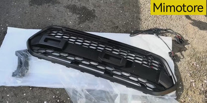 Grila per paraurti anteriore per Ford Transit Custom Trail 2018-2023 W/3LED Matte Black 2467234