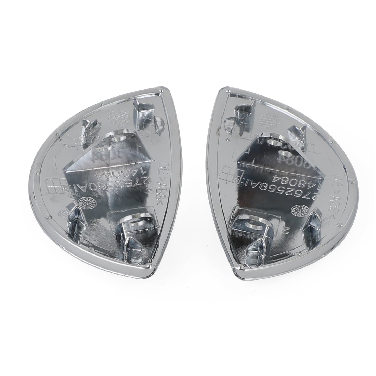 Chrome Left + Right Headlight Washer Cover 61672752559/60 Per Mini Cooper 08-2014 Generico
