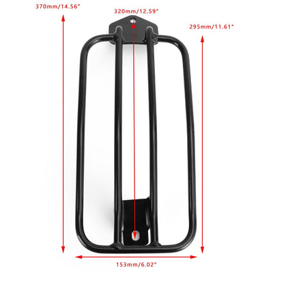 Portapacchi posteriore nero adatto per Honda CMX 1100 Rebel 1100, DCT 2021+ Generico