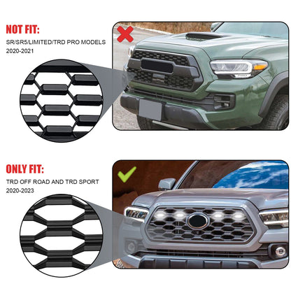 Luci della griglia a LED da 4 pezzi adatte per Toyota Tacoma TRD Off Road e TRD Sport 2020-2023