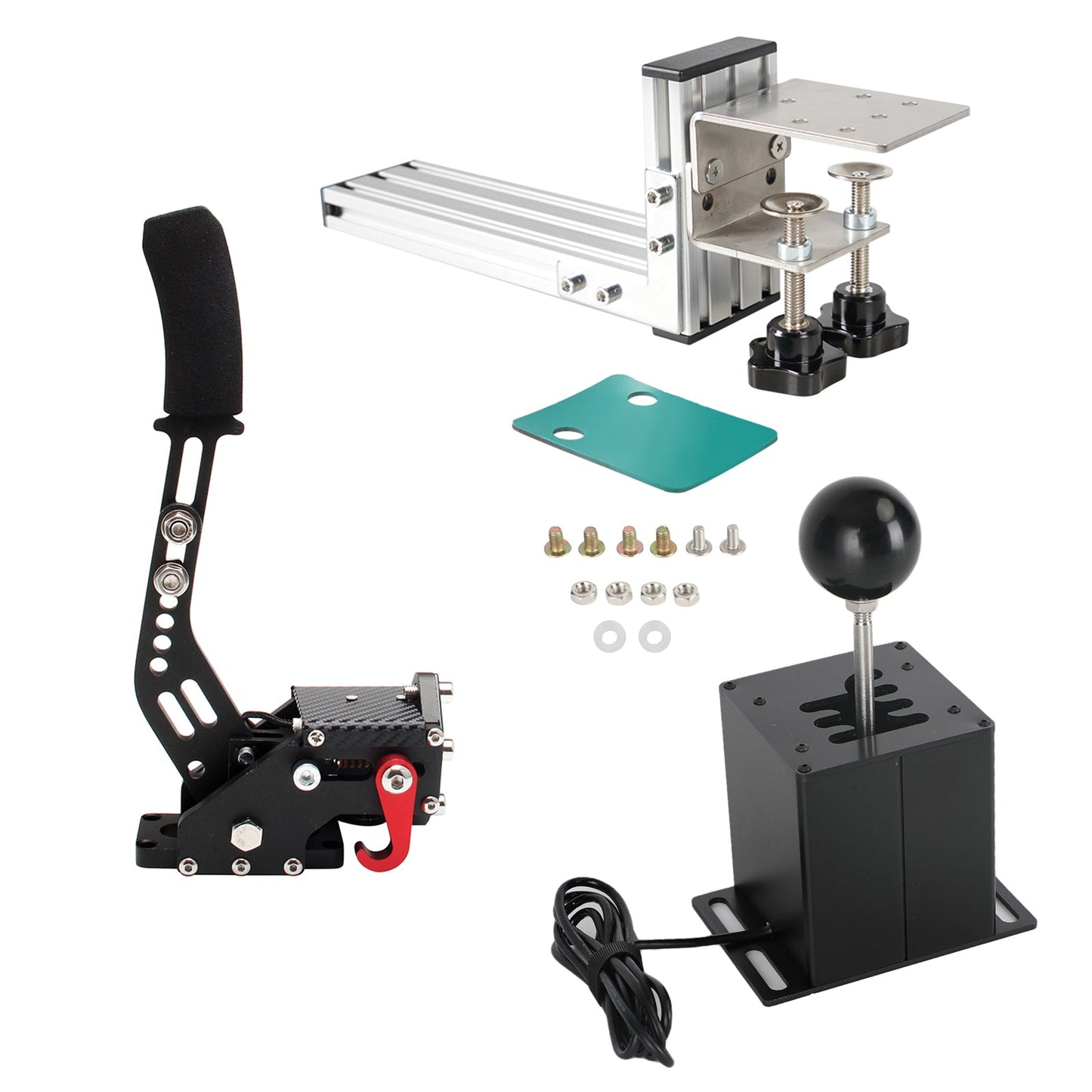Freno a mano USB con clip a L e leva del cambio ad H per Thrustmaster T300RS/GT Racing Game