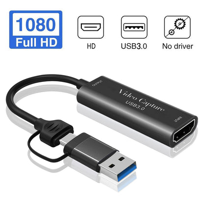 Scheda di acquisizione video HD 4K Type-C USB 3.0 due in uno Trasmissione in diretta di giochi 1080P60Hz