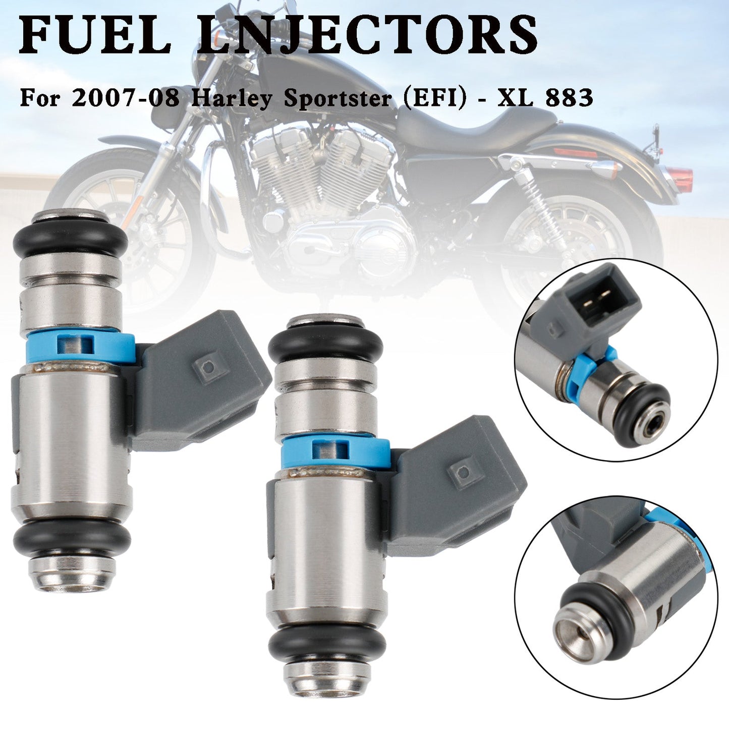 2PCS Iniettori di Carburante Per Sportster Custom XL IWP181 27706-07A 994635-3731