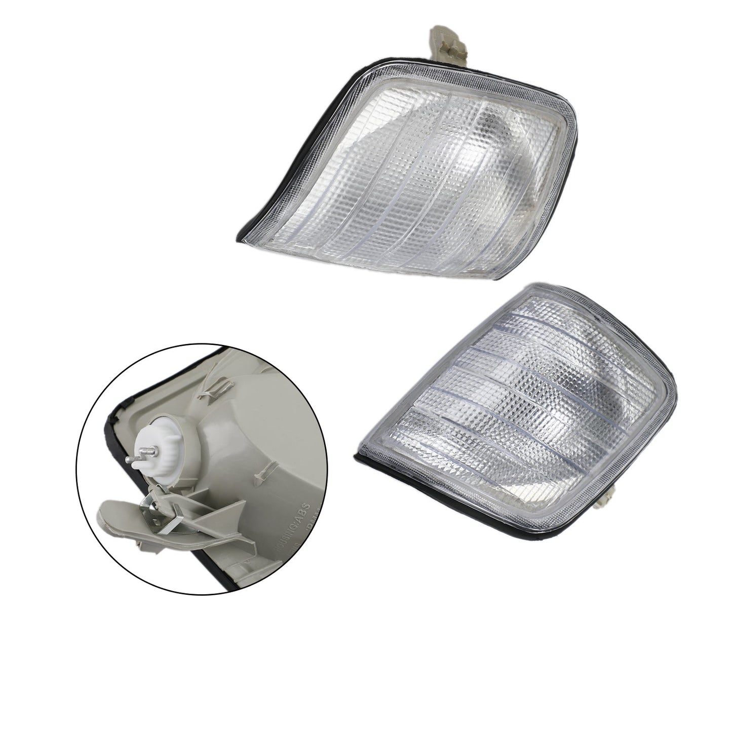 Coppia di luci d'angolo per luci di parcheggio per Mercedes-Benz Classe E W124 1986-1993 Generico